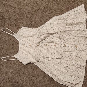 O'Neill White Button-Down Dress